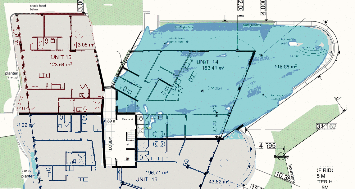 Celadon Unit 14 — Level 4 plan
